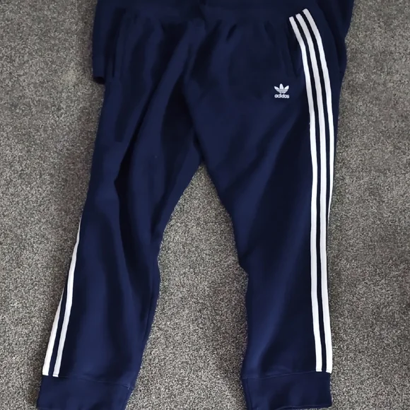 Adidas Dark Blue Tracksuit with White Accents - Picture 2 of 3